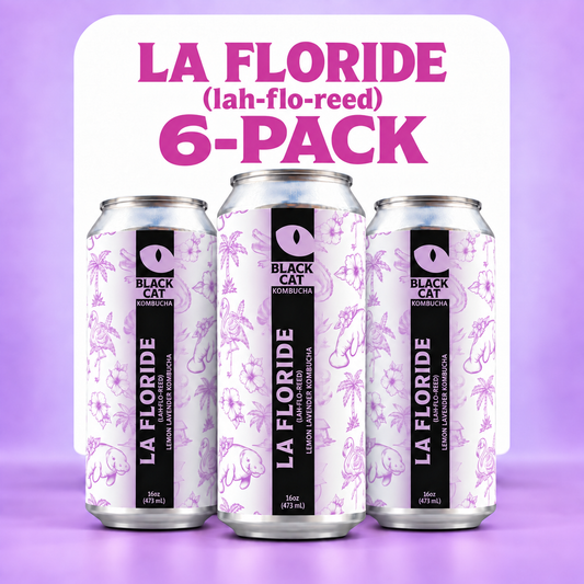 La Floride (la-flo-reed) - 6 Pack 16oz Kombucha