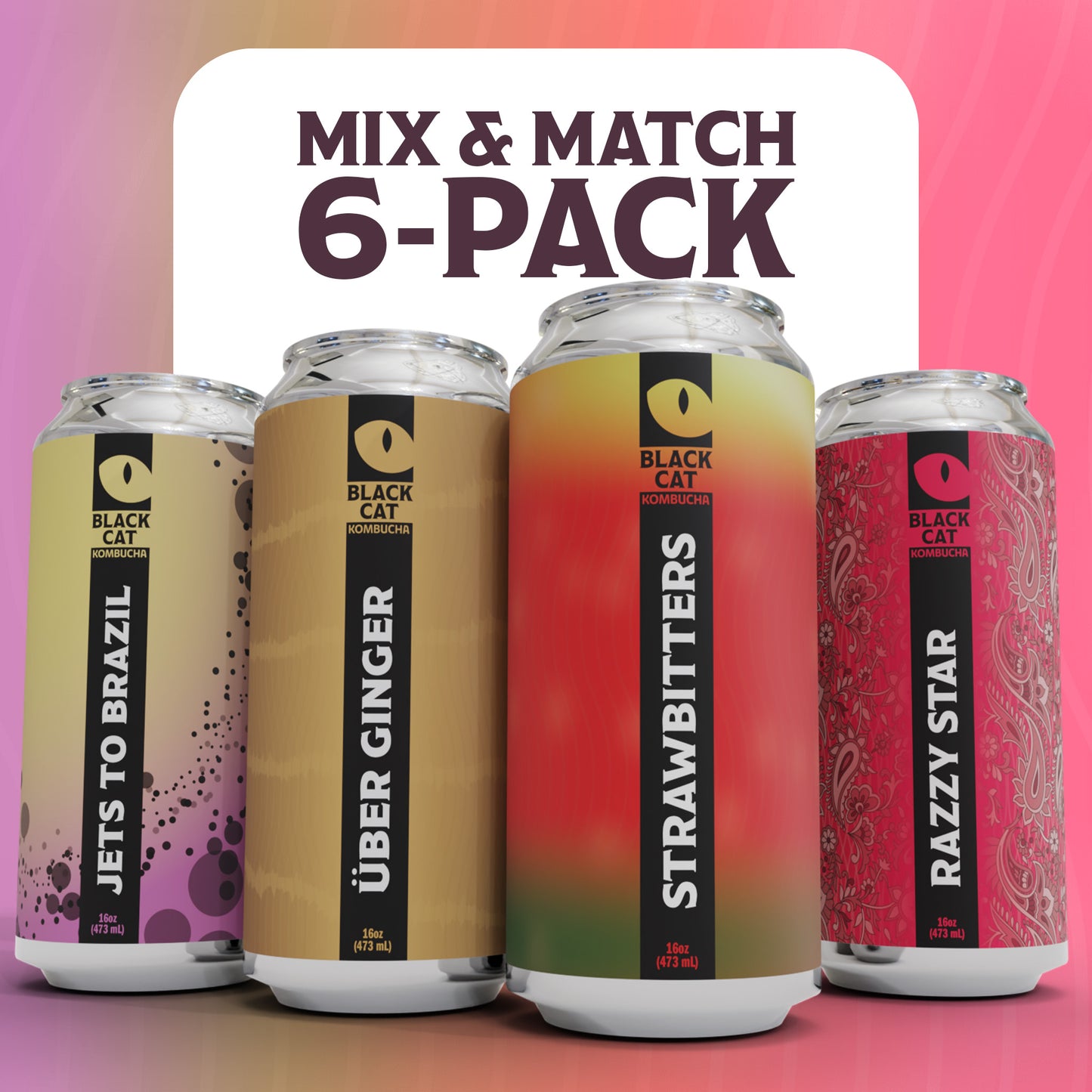 Mix & Match - 6 Pack Kombucha