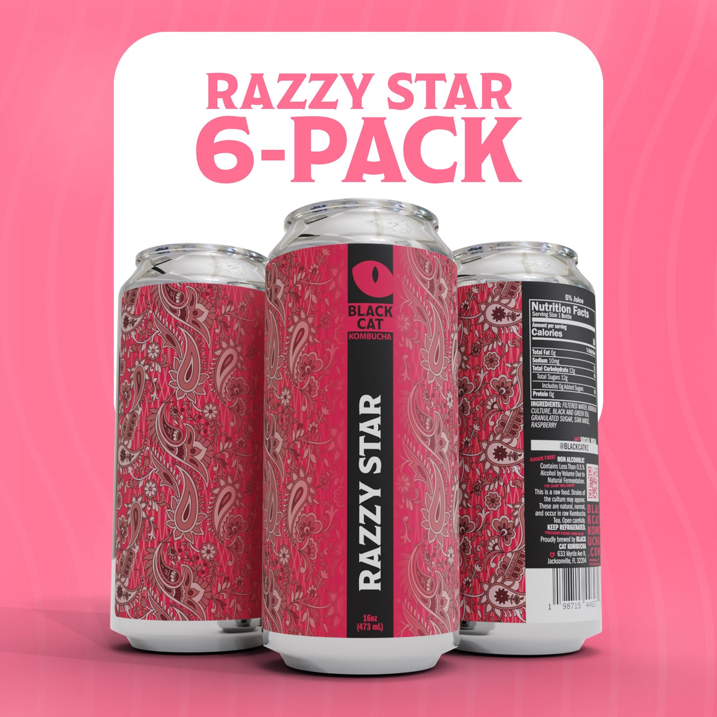 Razzy Star - 6 Pack Kombucha