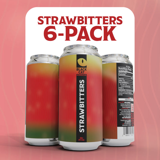 Strawbitters - 6 Pack Kombucha